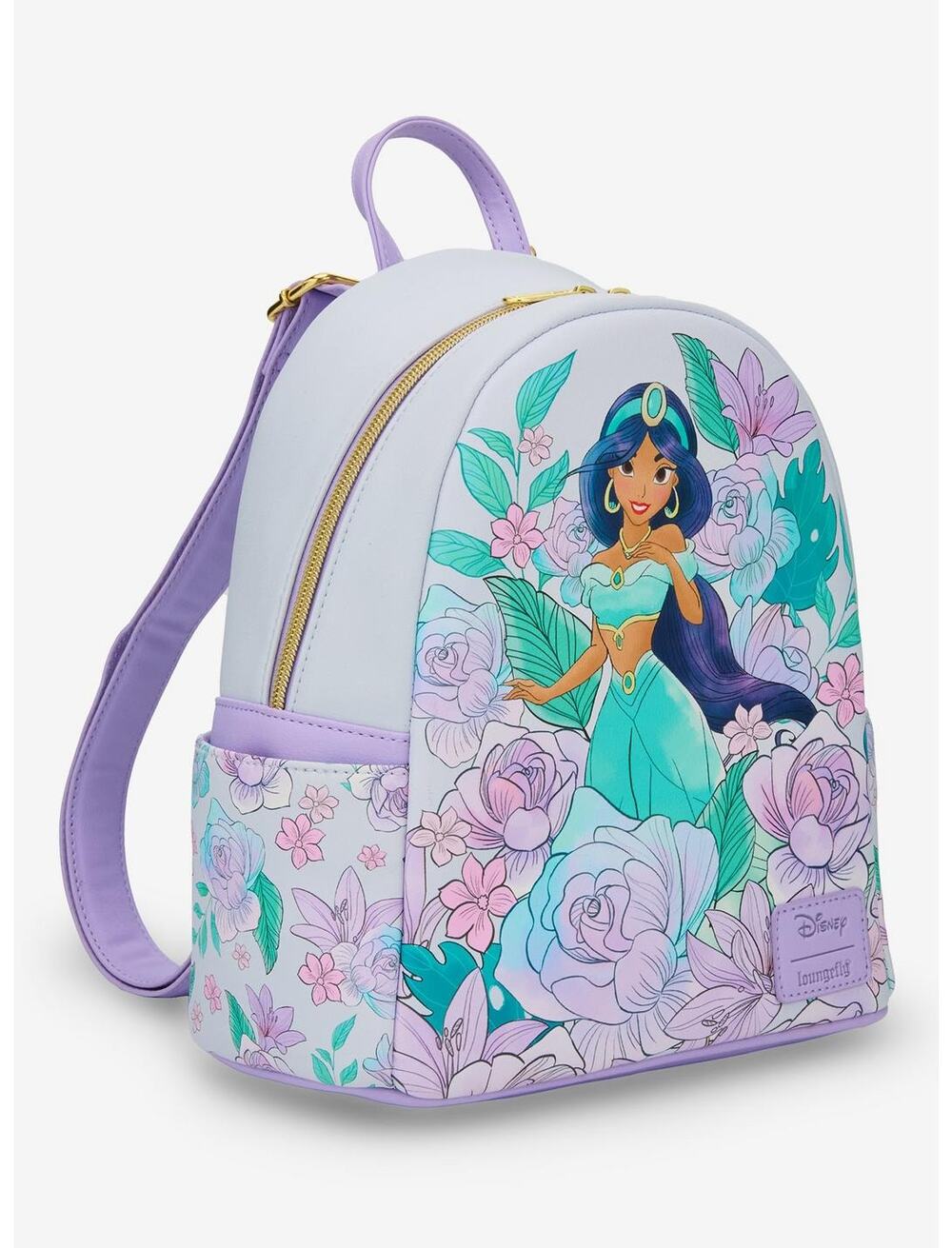 Loungefly Disney Aladdin Princess Jasmine Lavender Cosplay Mini Backpack